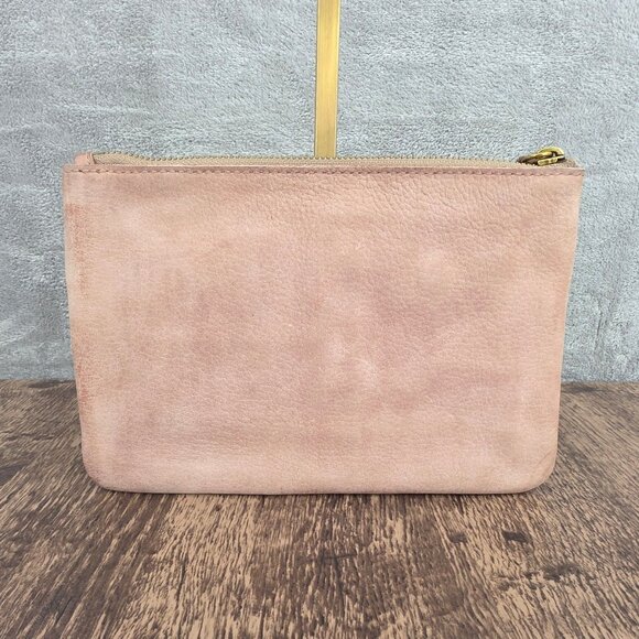 Madewell Nubuck Pouch Clutch Patchwork Edition Distant Sand Multi Spiral Western - Picture 10 of 11